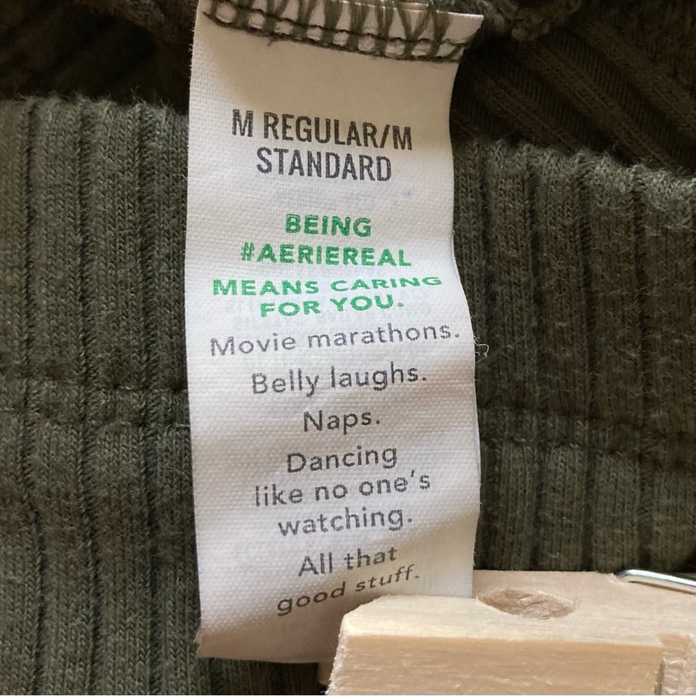 Aerie Kick-It Ribbed High Waisted Super Flare‎ Pants in Olive Green - Picture 3 of 10
